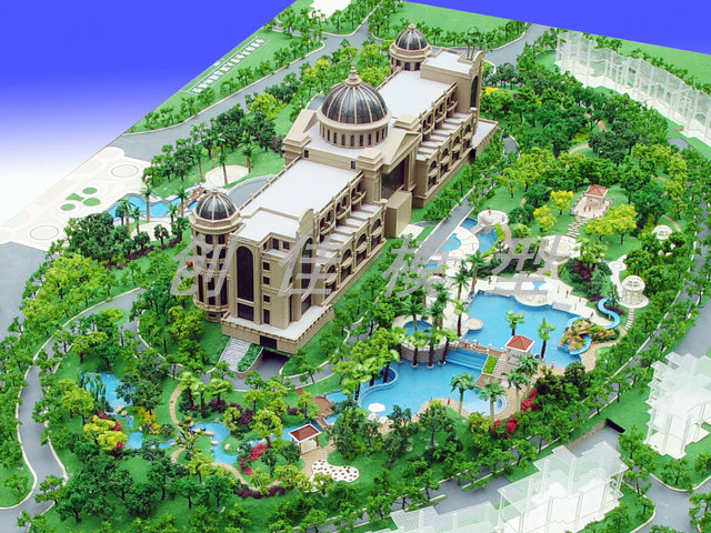 酒店景观模型